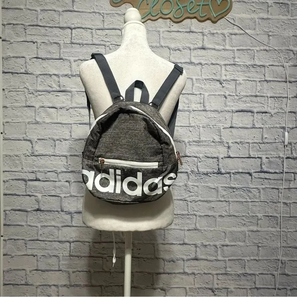 Adidas Linear mini backpack- jersey onix/ white/ rose gold
